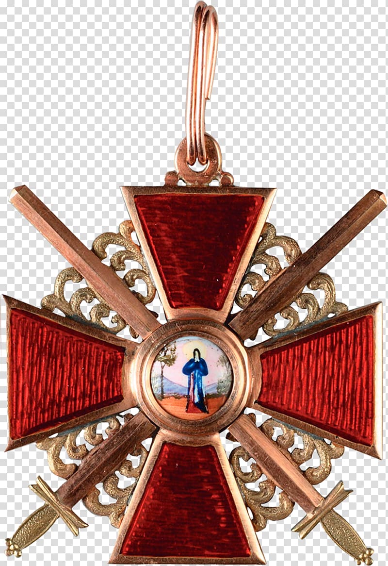 Russian Empire Order of Saint Anna Jewellery, medal transparent background PNG clipart