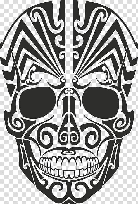 Calavera Wall decal Sticker Skull, african tribes transparent background PNG clipart