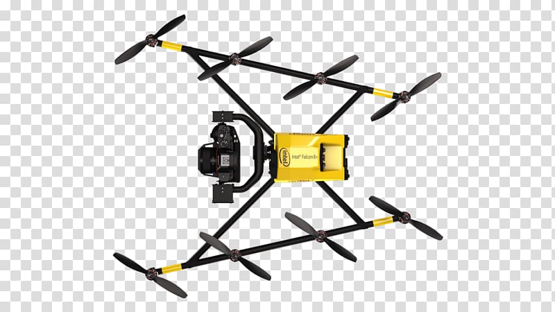 Intel Unmanned aerial vehicle Helicopter rotor Dassault Falcon 50 Inspection, intel transparent background PNG clipart