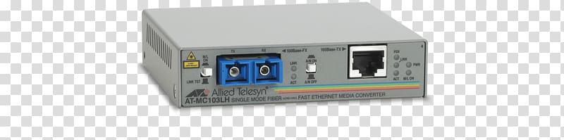 Allied Telesis AT MC103LH Transceiver Fast Ethernet 100BASE-TX, others transparent background PNG clipart
