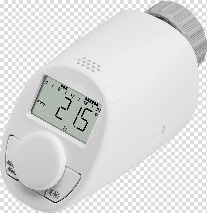 Thermostatic radiator valve eQ-3 Heating Thermostat Bluetooth Hardware/Electronic Electronics, Radiator transparent background PNG clipart