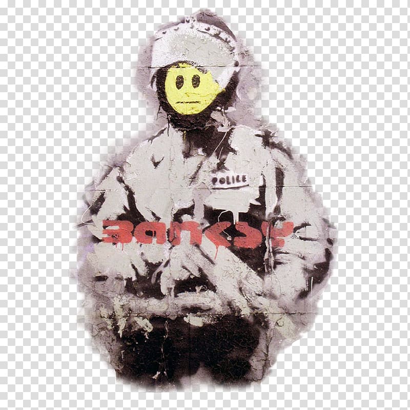 Banksy Canvas print Graffiti Mural, banksy transparent background PNG clipart