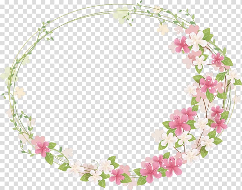frame Flower , Floral Frame s, pink and multicolored floral frame illustration transparent background PNG clipart