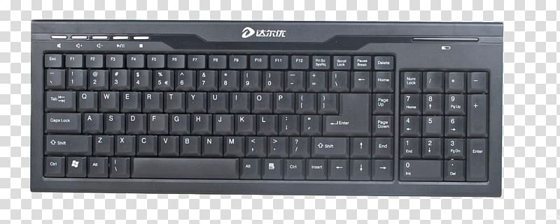 Computer keyboard Computer mouse USB Logitech Unifying receiver, Office Keyboard transparent background PNG clipart