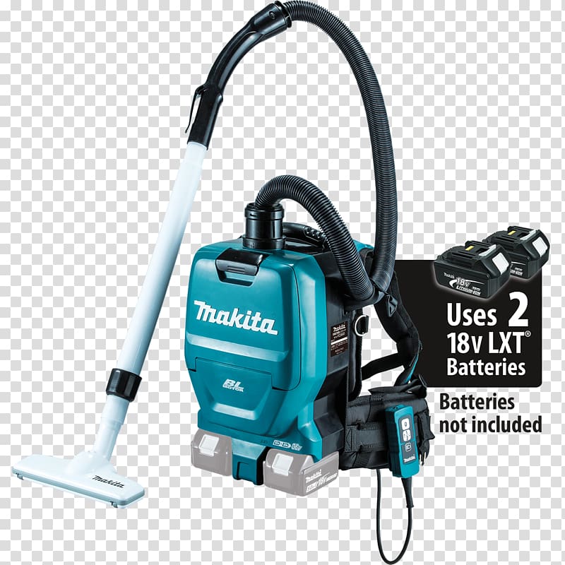 Cordless Makita Lithium-ion battery Vacuum cleaner HEPA, click free shipping transparent background PNG clipart