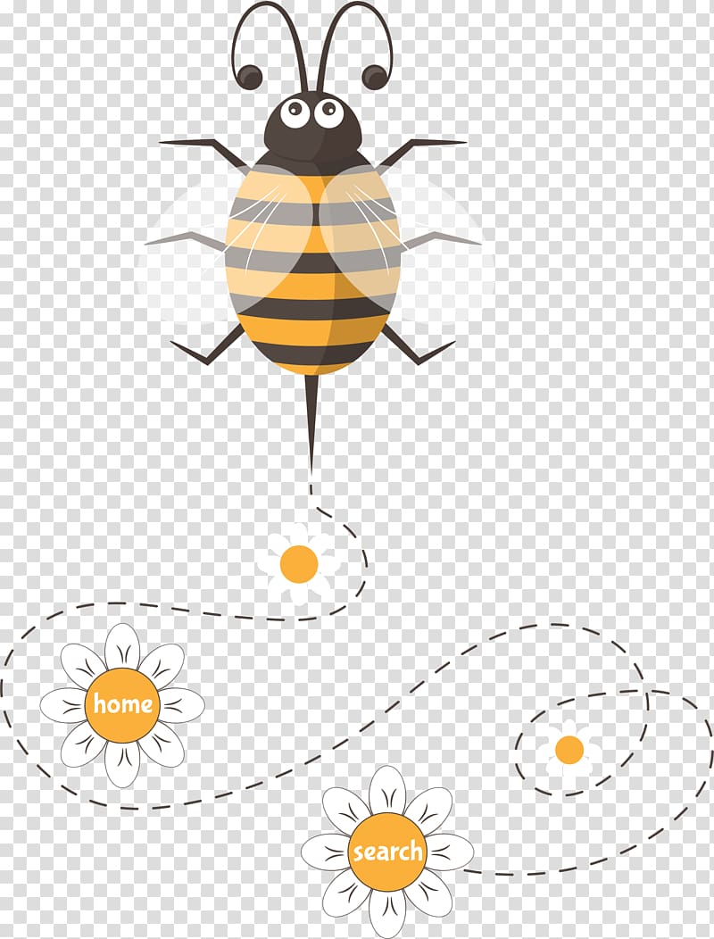 Honey bee Bumblebee Cartoon , Bee transparent background PNG clipart