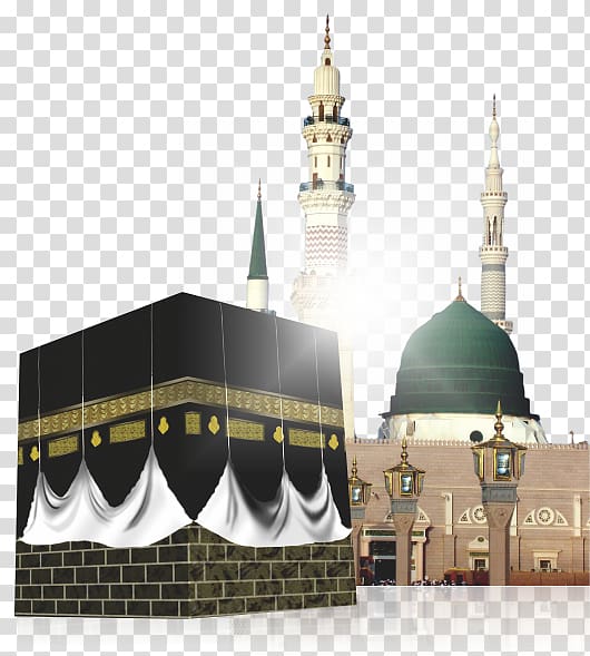 green and white mosque , Kaaba Bekasi Umrah Mosque Hajj, UMRAH transparent background PNG clipart