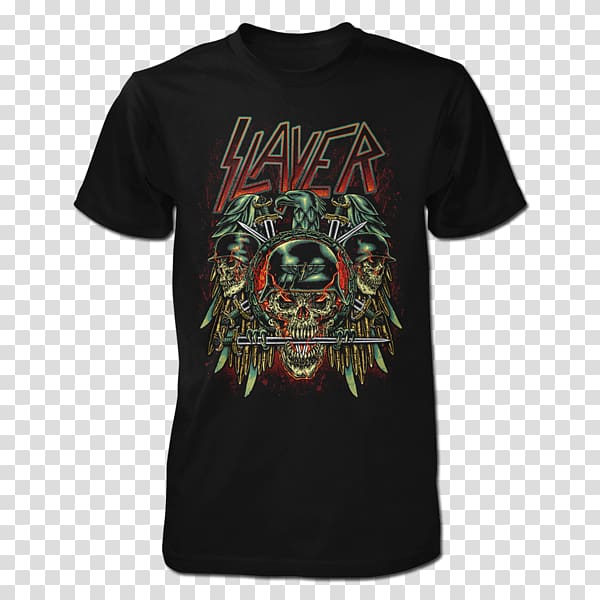 T-shirt Thrash metal Slayer Clothing, T-shirt transparent background PNG clipart