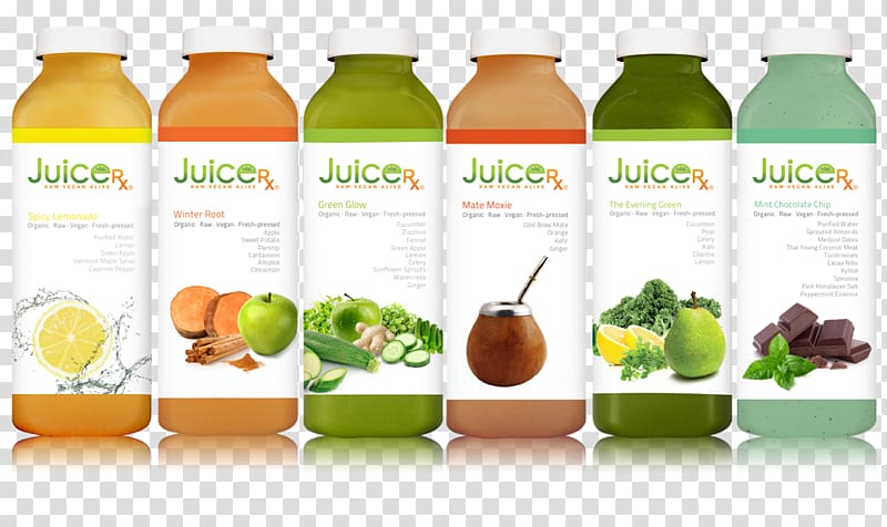 JuiceRx Organic food Detoxification, juice transparent background PNG clipart
