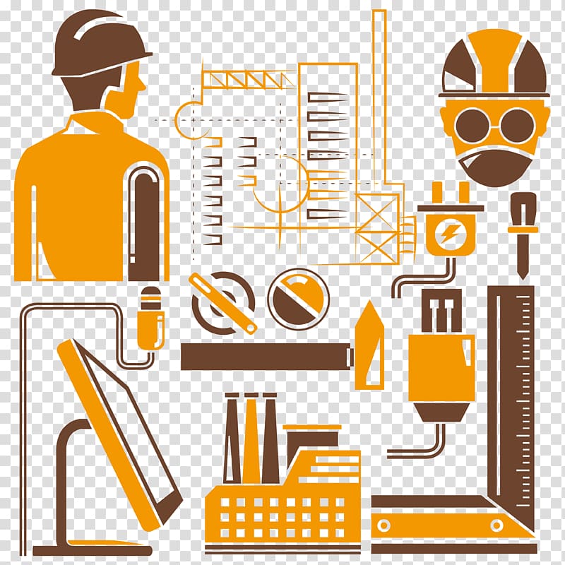 Mechanical Engineering Industry Manufacturing, Laborer silhouette material transparent background PNG clipart