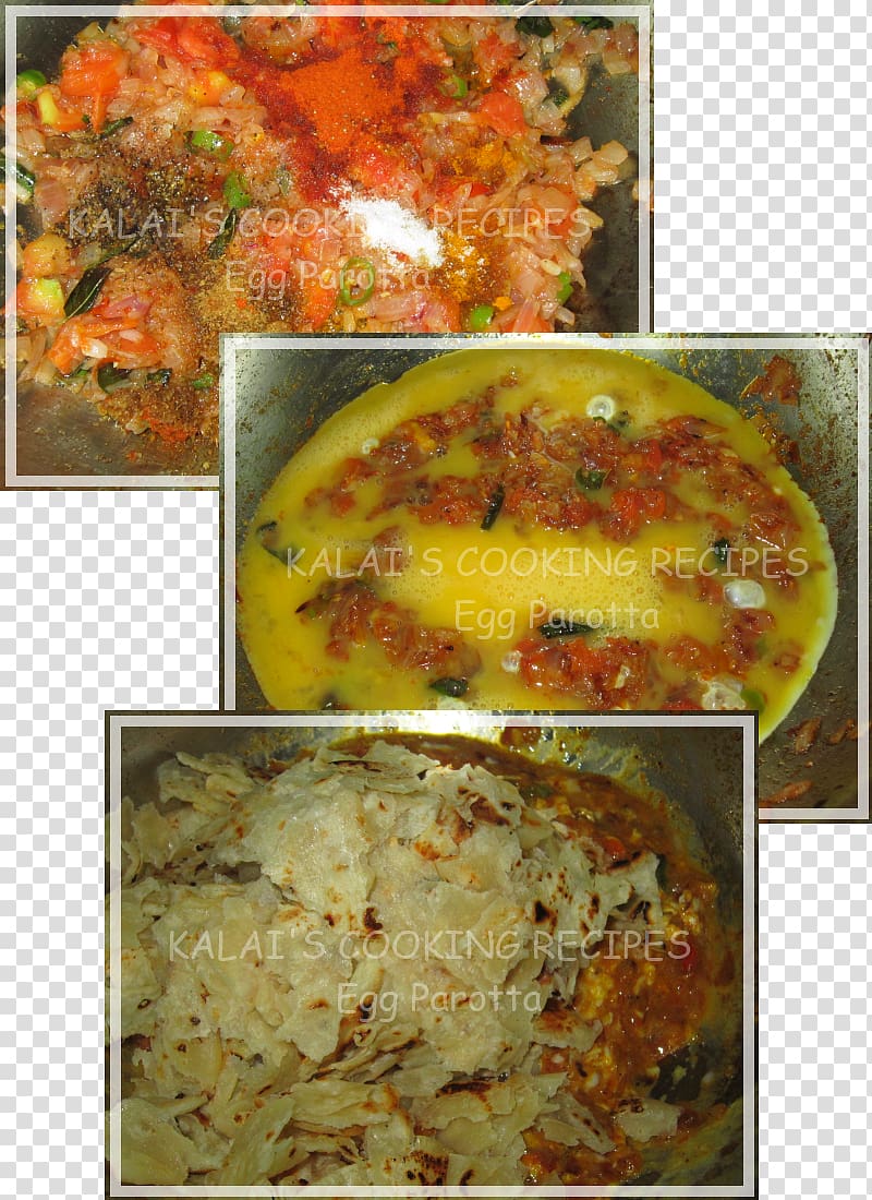 Indian cuisine Parotta Chicken curry Vegetarian cuisine Paratha, Egg transparent background PNG clipart