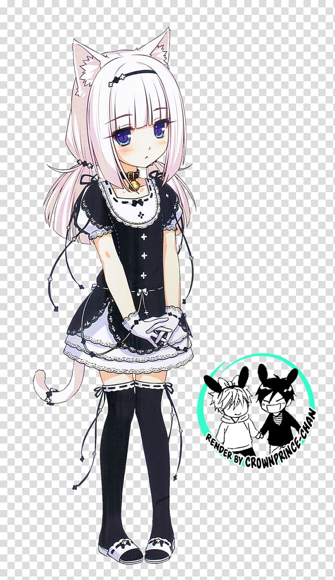 Nekopara Ice cream Chocolate Cat Vanilla, vanilla transparent background PNG clipart