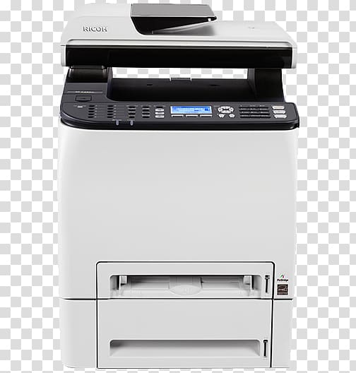 Multi-function printer Ricoh SP C252 Fax, printer transparent background PNG clipart