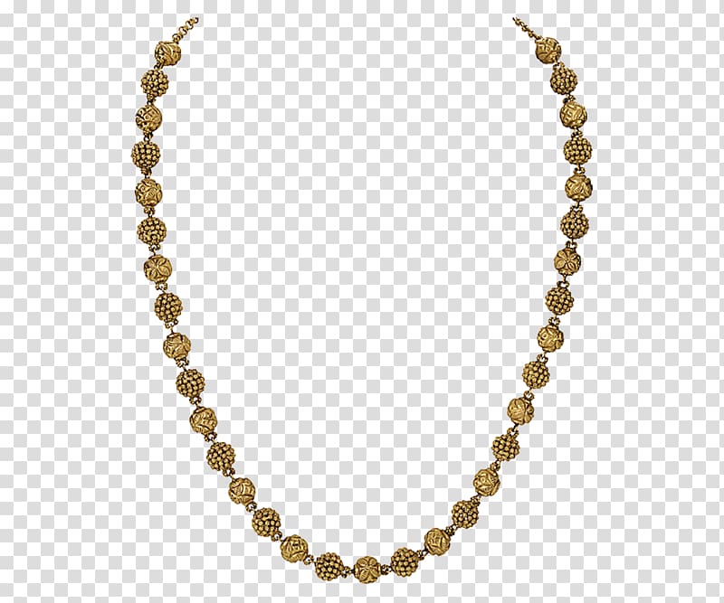 Jewellery chain Ball chain Necklace, gold chain transparent background PNG clipart