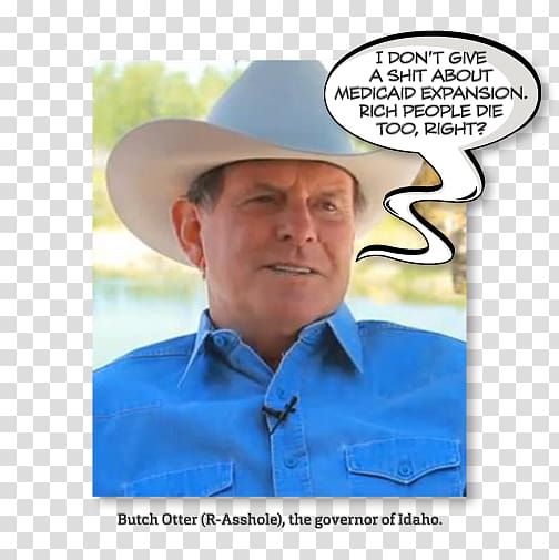 Butch Otter Governor of Idaho Cowboy hat Republican Party, others transparent background PNG clipart
