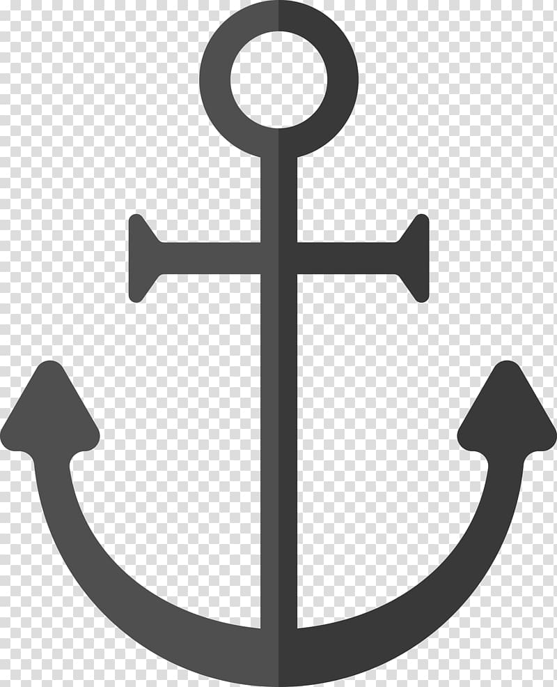 Piracy Black and white , Anchors transparent background PNG clipart