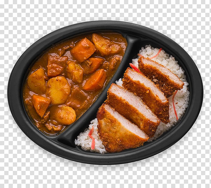 Japanese curry Bento Tonkatsu Japanese Cuisine, sushi transparent background PNG clipart