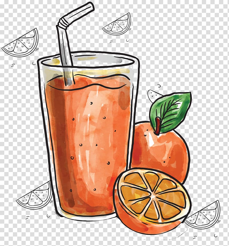 Orange juice Fruit Fruchtsaft, Summer orange juice transparent ...