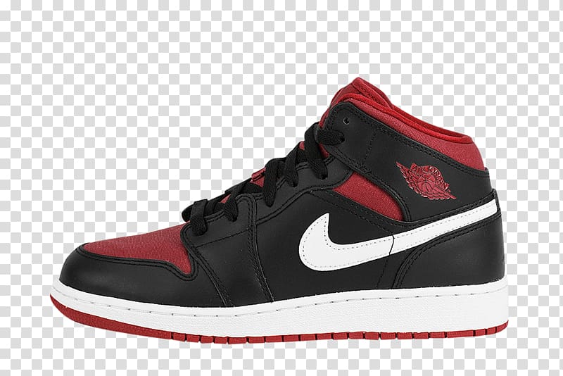Sports shoes Air Jordan 1 Mid Nike, nike transparent background PNG clipart