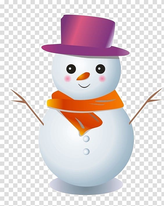 Snowman, Cartoon snowman transparent background PNG clipart