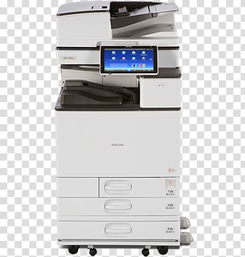 Multi-function printer Ricoh Savin Toner cartridge, printer transparent background PNG clipart