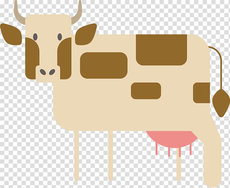 Dairy cattle Domestic pig Farm, Cow transparent background PNG clipart