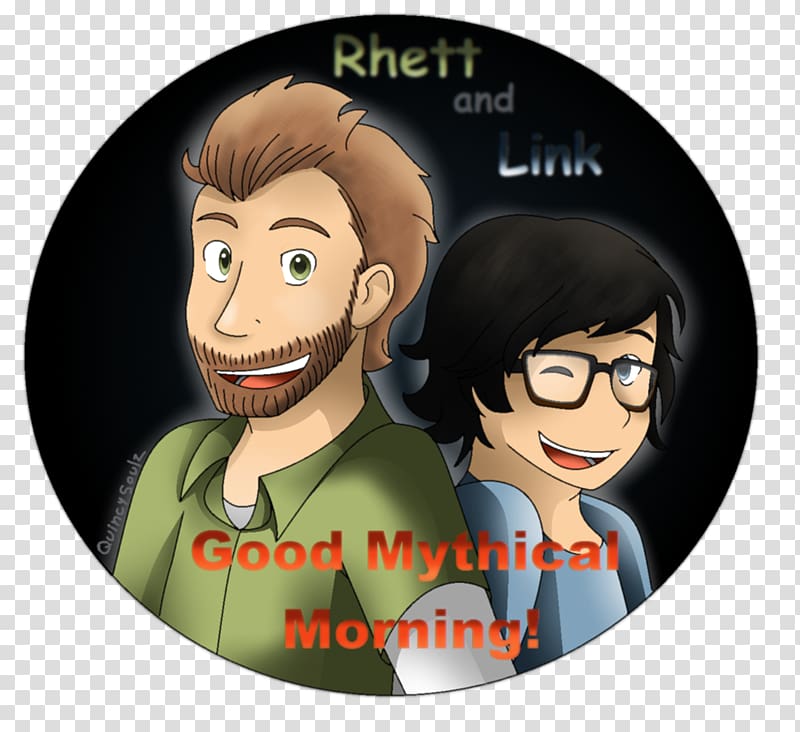 Rhett and Link Good Mythical Morning Fan art Drawing, good mythical morning transparent background PNG clipart