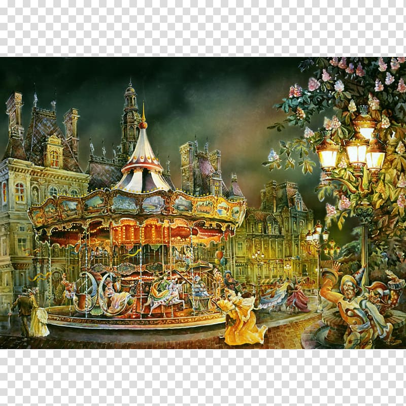 Amusement park Watercolor painting Recreation Art museum, carnival poster transparent background PNG clipart