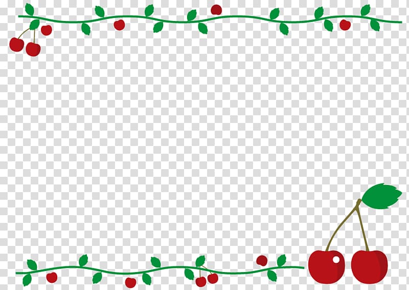 Cute cherry frame., others transparent background PNG clipart