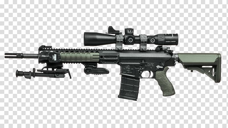 ArmaLite AR-10 Firearm Assault rifle Airsoft Guns, assault rifle transparent background PNG clipart