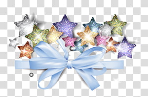 Christmas decoration Pentagram Star, bow pentagram transparent background PNG clipart thumbnail