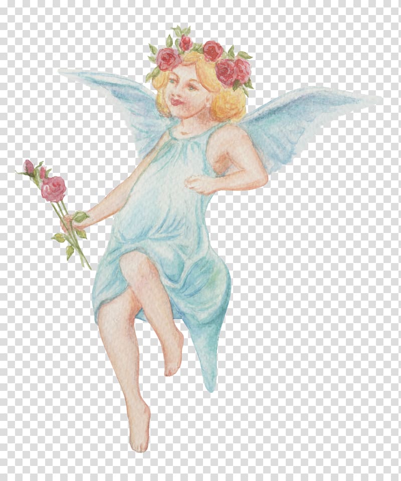 Angel , Hand-painted angels transparent background PNG clipart