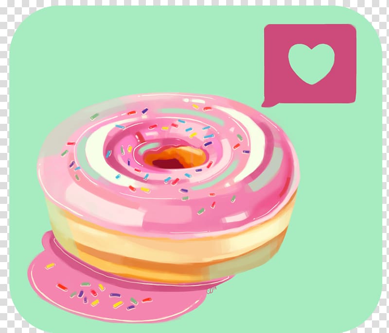 Donuts Frosting & Icing Maple bacon donut Old-fashioned doughnut, pink donut transparent background PNG clipart