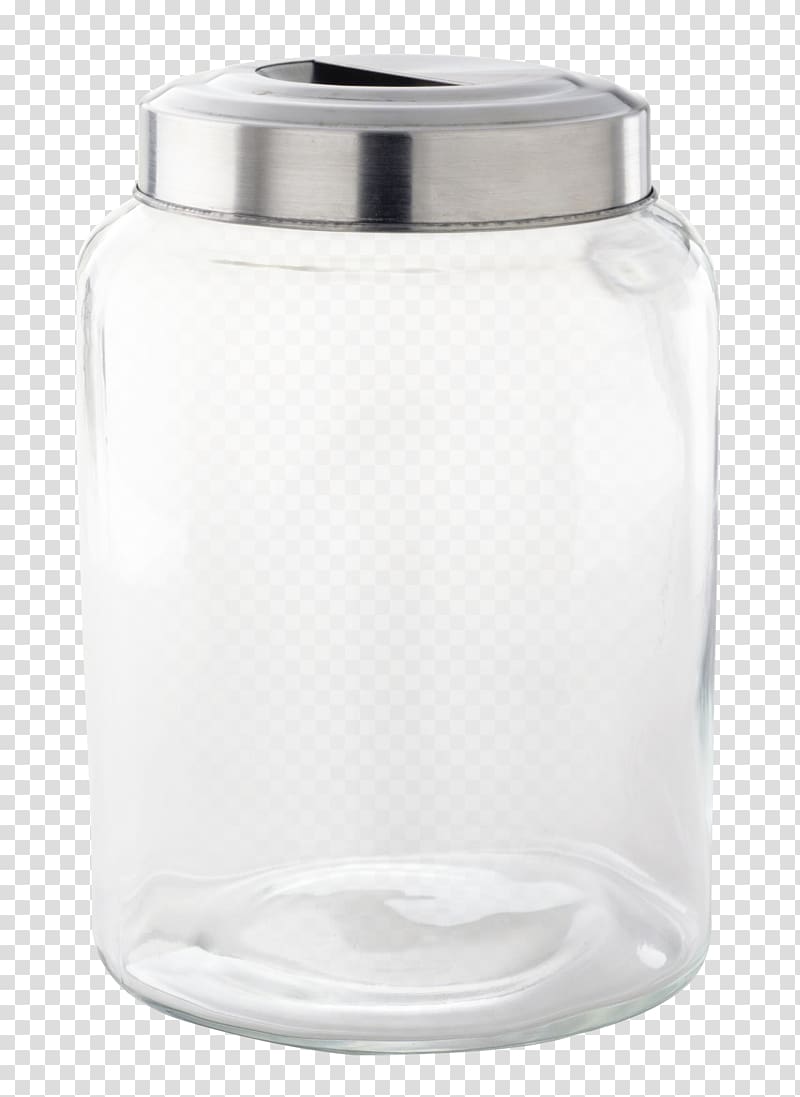 clear glass jar , Mason jar Glass Lid Bottle, Glass Jar transparent background PNG clipart