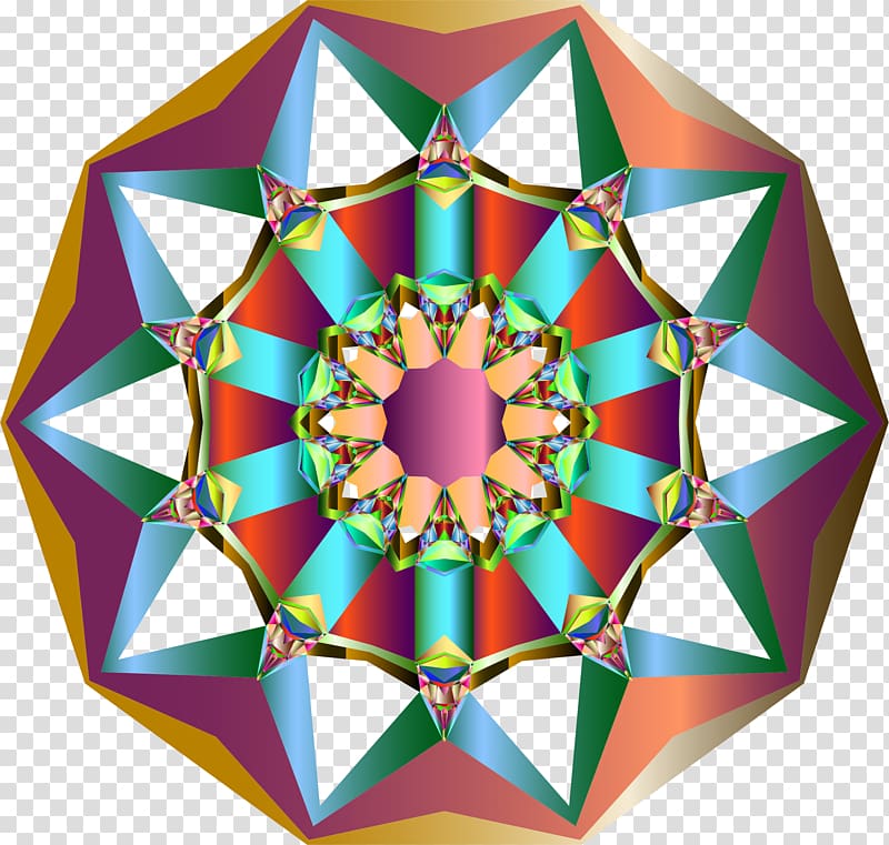 Star Symmetry , geometric border transparent background PNG clipart