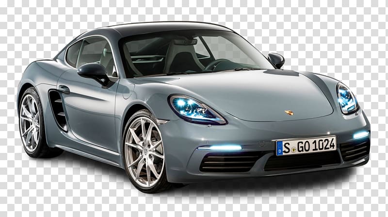 2017 Porsche 718 Cayman Sports car Porsche Boxster/Cayman, Grey Porsche 718 Cayma Car transparent background PNG clipart