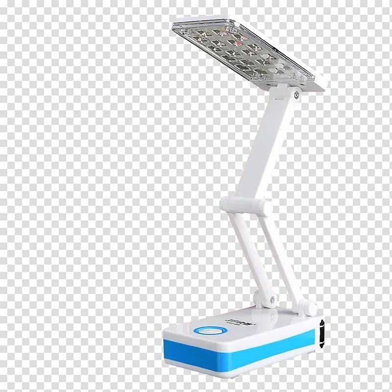 Lampe de bureau Desk Blue, Folding Rechargeable Lamps transparent background PNG clipart