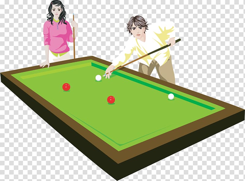 English billiards Blackball Billiard table Pool Snooker, hand painted playing billiards transparent background PNG clipart