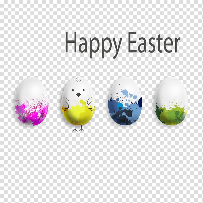 Easter Bunny Easter egg, Colorful Easter Egg transparent background PNG clipart