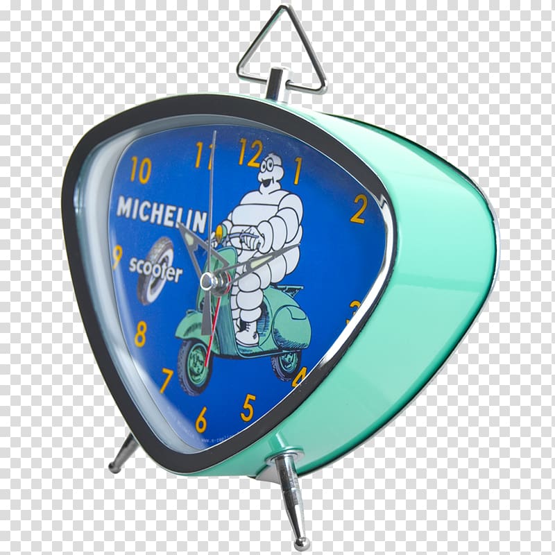 Michelin Man Car Clock Coker Tire, table clock transparent background PNG clipart