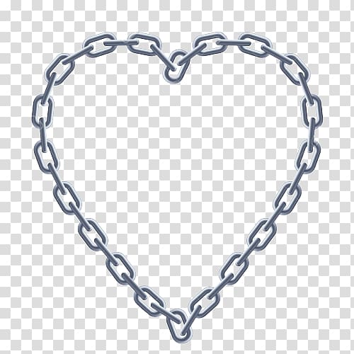 Chain Heart , Heart-shaped chain transparent background PNG clipart