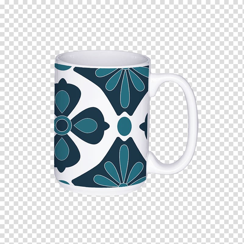 Mug Coffee cup Ceramic Teal, mug transparent background PNG clipart