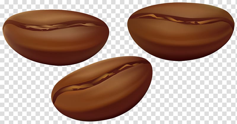 three brown nuts illustration, Coffee bean Latte Espresso Cafe, Coffee Beans transparent background PNG clipart