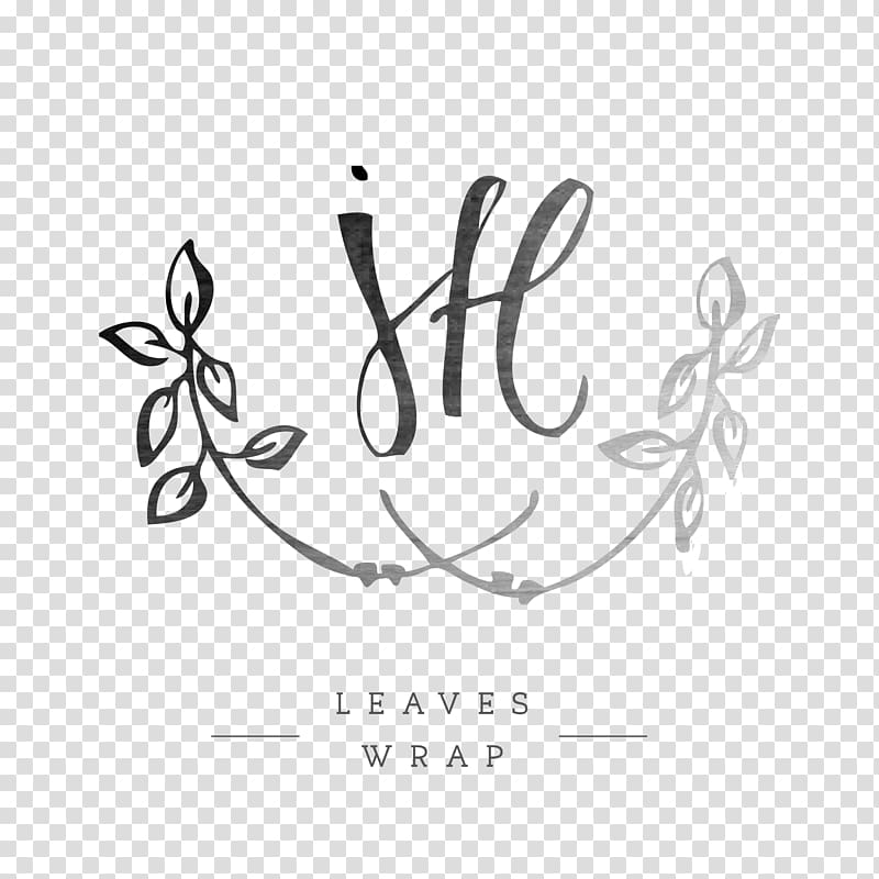 jH Leaves Wrap , Wedding invitation Calligraphy Monogram, wedding logo transparent background PNG clipart