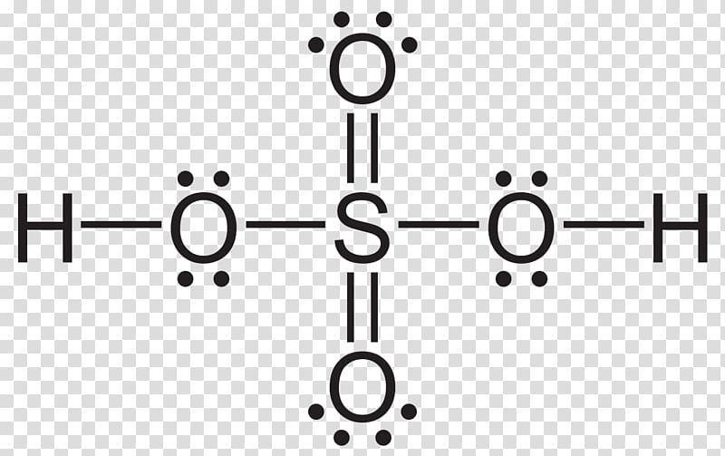 Sulfuric acid Structural formula Molecule Lewis structure, sulfurous acid transparent background PNG clipart