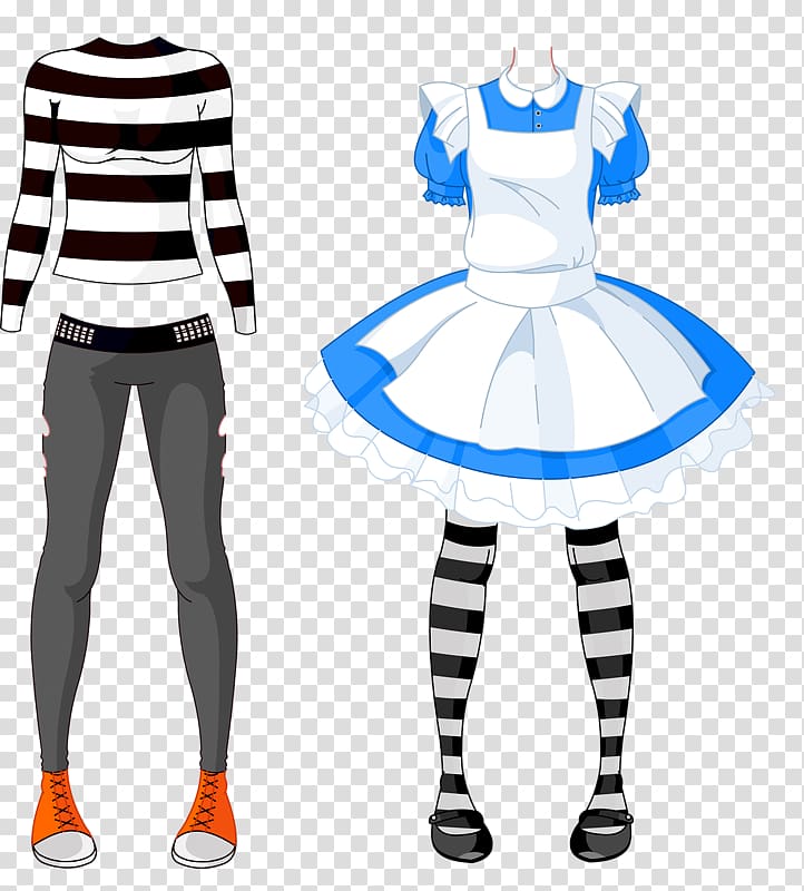 Paper doll Halloween costume Clothing , Women\'s clothes transparent background PNG clipart