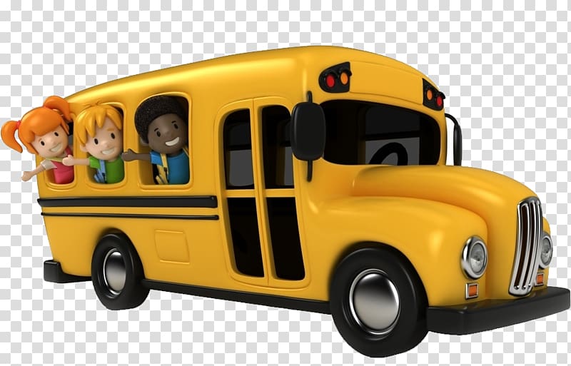 School bus yellow Excursion, bus transparent background PNG clipart