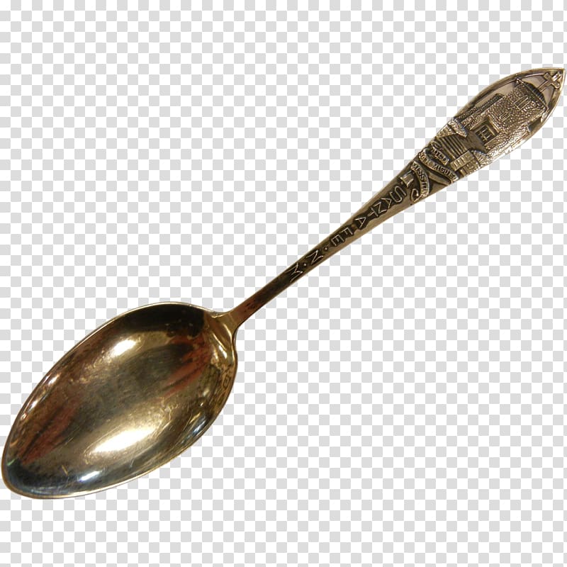 Souvenir spoon Cutlery Sterling silver Tableware, spoon transparent background PNG clipart