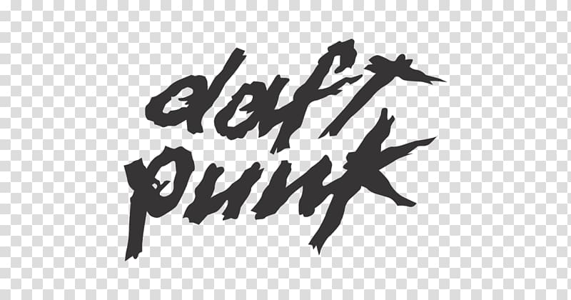 Logo Calligraphy Font Daft Punk Brand, Daft Punk transparent background PNG clipart
