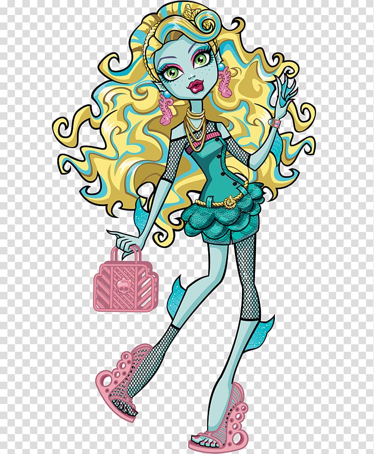 Lagoona Blue Monster High Doll Sea monster, doll transparent background PNG clipart